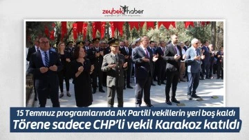 15 Temmuz programlarında AK Partili vekillerin yeri boş kaldı