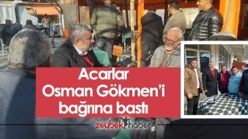 Acarlar Osman G&ouml;kmen&rsquo;i bağrına bastı