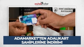 ADAMARKET&rsquo;TEN ADALIKART SAHİPLERİNE İNDİRİM!
