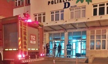 AD&Uuml; Hastanesi'nde yangın paniği