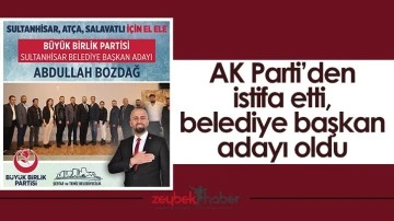 AK Parti&rsquo;den istifa etti, belediye başkan adayı oldu