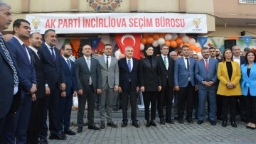 AK Parti İncirliova Se&ccedil;im B&uuml;rosu t&ouml;renle a&ccedil;ıldı