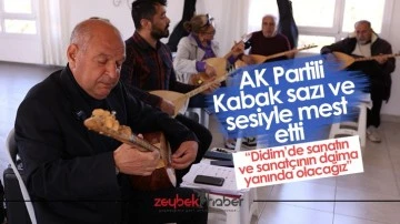 AK Partili Kabak sazı ve sesiyle mest etti