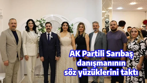 AK Partili Sarıbaş danışmanının s&ouml;z y&uuml;z&uuml;klerini taktı