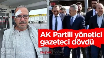 AK Partili yönetici gazeteci dövdü