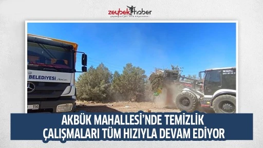 AKB&Uuml;K MAHALLESİ&rsquo;NDE TEMİZLİK &Ccedil;ALIŞMALARI T&Uuml;M HIZIYLA DEVAM EDİYOR