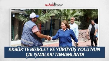 AKB&Uuml;K&rsquo;TE BİSİKLET VE Y&Uuml;R&Uuml;Y&Uuml;Ş YOLU&rsquo;NUN &Ccedil;ALIŞMALARI TAMAMLANDI