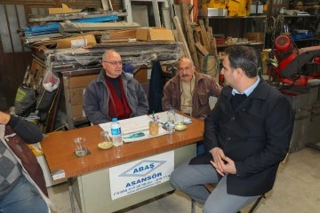 AKKENTLİ, GAYE SANAYİ SİTESİ ESNAFLARINI ZİYARET ETTİ