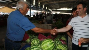 AKKENTLİ, S&Ouml;KE BAĞARASI PAZARI&rsquo;NIN NABZINI TUTTU