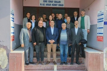 Akkentli'ye bir destek de esnaf oda başkanlarından