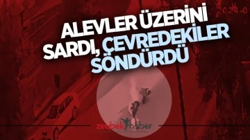 Alevler &uuml;zerini sardı, &ccedil;evredekiler s&ouml;nd&uuml;rd&uuml;