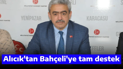 Alıcık'tan Bah&ccedil;eli'ye tam destek