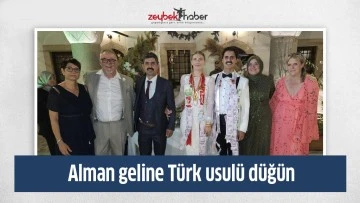 Alman geline T&uuml;rk usul&uuml; d&uuml;ğ&uuml;n