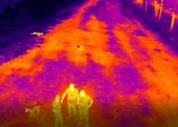 Antik kentte ka&ccedil;ak kazılara gece g&ouml;r&uuml;şl&uuml; termal drone ile &ouml;nlem