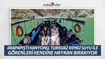 Arapapıştı Kanyonu hayran bırakıyor