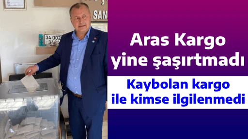 Aras Kargo yine şaşırtmadı, Kaybolan kargo ile kimse ilgilenmedi