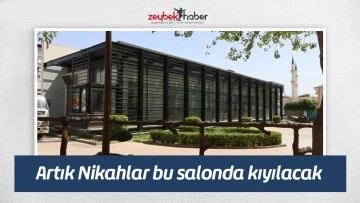 Artık Nikahlar bu salonda kıyılacak