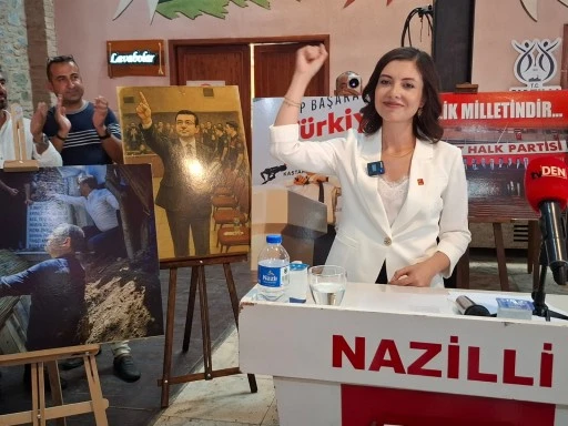 Aslıhan &Ouml;kmen adaylığını a&ccedil;ıkladı/ Kalabalık salona sığmadı