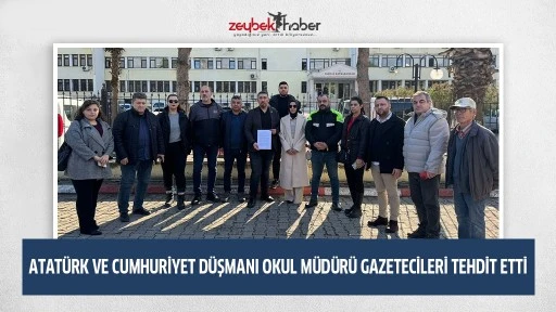 Atat&uuml;rk ve Cumhuriyet D&uuml;şmanı Okul M&uuml;d&uuml;r&uuml; Gazetecileri Tehdit Etti