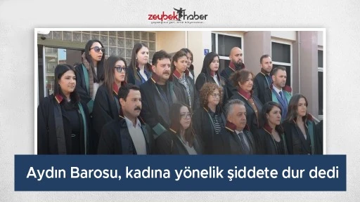 Aydın Barosu, kadına y&ouml;nelik şiddete dur dedi
