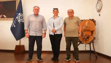 Aydın B&uuml;y&uuml;kşehir Belediye Başkanı &Ccedil;er&ccedil;ioğlu, Saat&ccedil;ı ve &Ouml;ndeş'i ağırladı