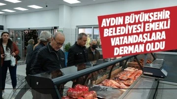 Aydın B&uuml;y&uuml;kşehir Belediyesi emekli vatandaşlara derman oldu