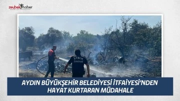AYDIN B&Uuml;Y&Uuml;KŞEHİR BELEDİYESİ İTFAİYESİ&rsquo;NDEN HAYAT KURTARAN M&Uuml;DAHALE