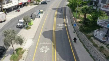 Aydın B&uuml;y&uuml;kşehir Belediyesi Kirazlı Yolu'nda &ccedil;alışmalarını tamamladı
