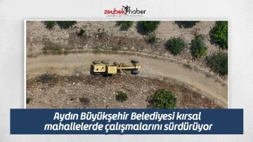 Aydın B&uuml;y&uuml;kşehir Belediyesi kırsal mahallelerde &ccedil;alışmalarını s&uuml;rd&uuml;r&uuml;yor