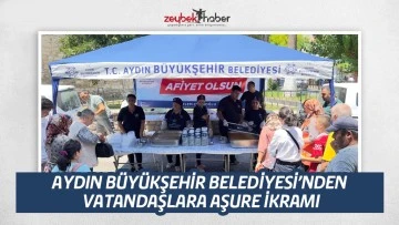AYDIN B&Uuml;Y&Uuml;KŞEHİR BELEDİYESİ&rsquo;NDEN VATANDAŞLARA AŞURE İKRAMI