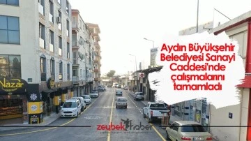 Aydın B&uuml;y&uuml;kşehir Belediyesi Sanayi Caddesi'nde &ccedil;alışmalarını tamamladı