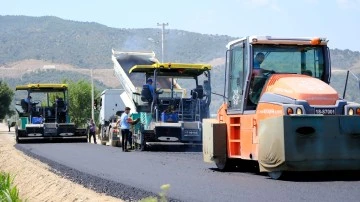 AYDIN B&Uuml;Y&Uuml;KŞEHİR BELEDİYESİ YOL YAPIM &Ccedil;ALIŞMALARINI S&Uuml;RD&Uuml;R&Uuml;YOR