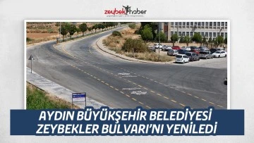 AYDIN B&Uuml;Y&Uuml;KŞEHİR BELEDİYESİ ZEYBEKLER BULVARI&rsquo;NI YENİLEDİ