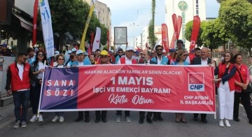 AYDIN'DA 1 MAYIS KUTLAMALARINDA KEMAL KILI&Ccedil;DAROĞLU SLOGANLARI