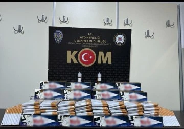 Aydın&rsquo;da 10 kilo ka&ccedil;ak t&uuml;t&uuml;n ele ge&ccedil;irildi