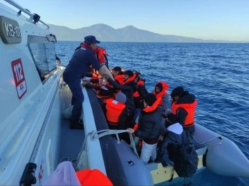 Aydın&rsquo;da 14 d&uuml;zensiz g&ouml;&ccedil;men kurtarıldı