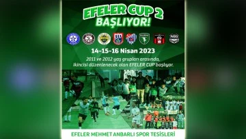 Aydın'da 2&rsquo;inci Efeler Cup Futbol Turnuvası başlıyor