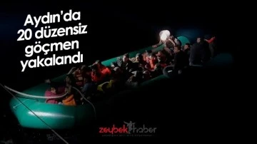 Aydın&rsquo;da 20 d&uuml;zensiz g&ouml;&ccedil;men yakalandı