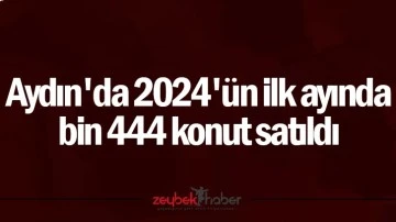 Aydın'da 2024'ün ilk ayında bin 444 konut satıldı