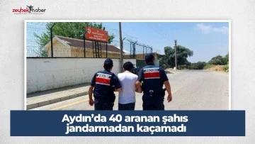 Aydın&rsquo;da 40 aranan şahıs jandarmadan ka&ccedil;amadı