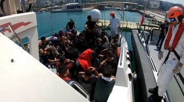 Aydın&rsquo;da 40 d&uuml;zensiz g&ouml;&ccedil;men kurtarıldı