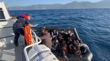 Aydın&rsquo;da 43 d&uuml;zensiz g&ouml;&ccedil;men kurtarıldı