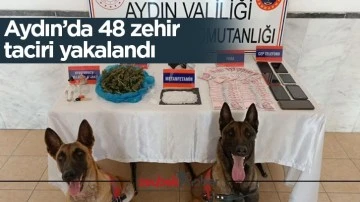 Aydın&rsquo;da 48 zehir taciri yakalandı