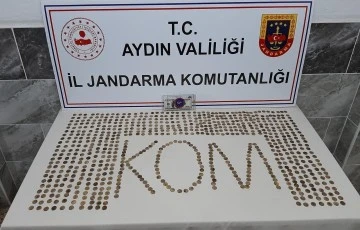Aydın&rsquo;da 757 adet altın sikke ele ge&ccedil;irildi