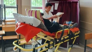 Aydın'da 91 vatandaş ambulansla sandığa ulaştırıldı