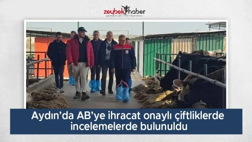 Aydın&rsquo;da AB&rsquo;ye ihracat onaylı &ccedil;iftliklerde incelemelerde bulunuldu