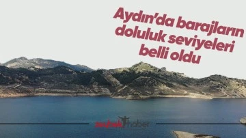 Aydın&rsquo;da barajların doluluk seviyeleri belli oldu