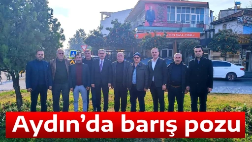 Aydın&rsquo;da barış pozu