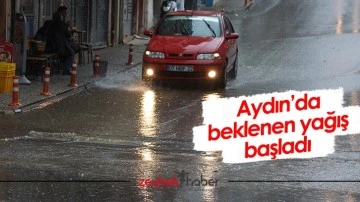 Aydın&rsquo;da beklenen yağış başladı