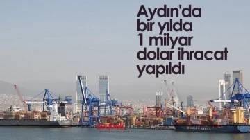 Aydın'da bir yılda 1 milyar dolar ihracat yapıldı